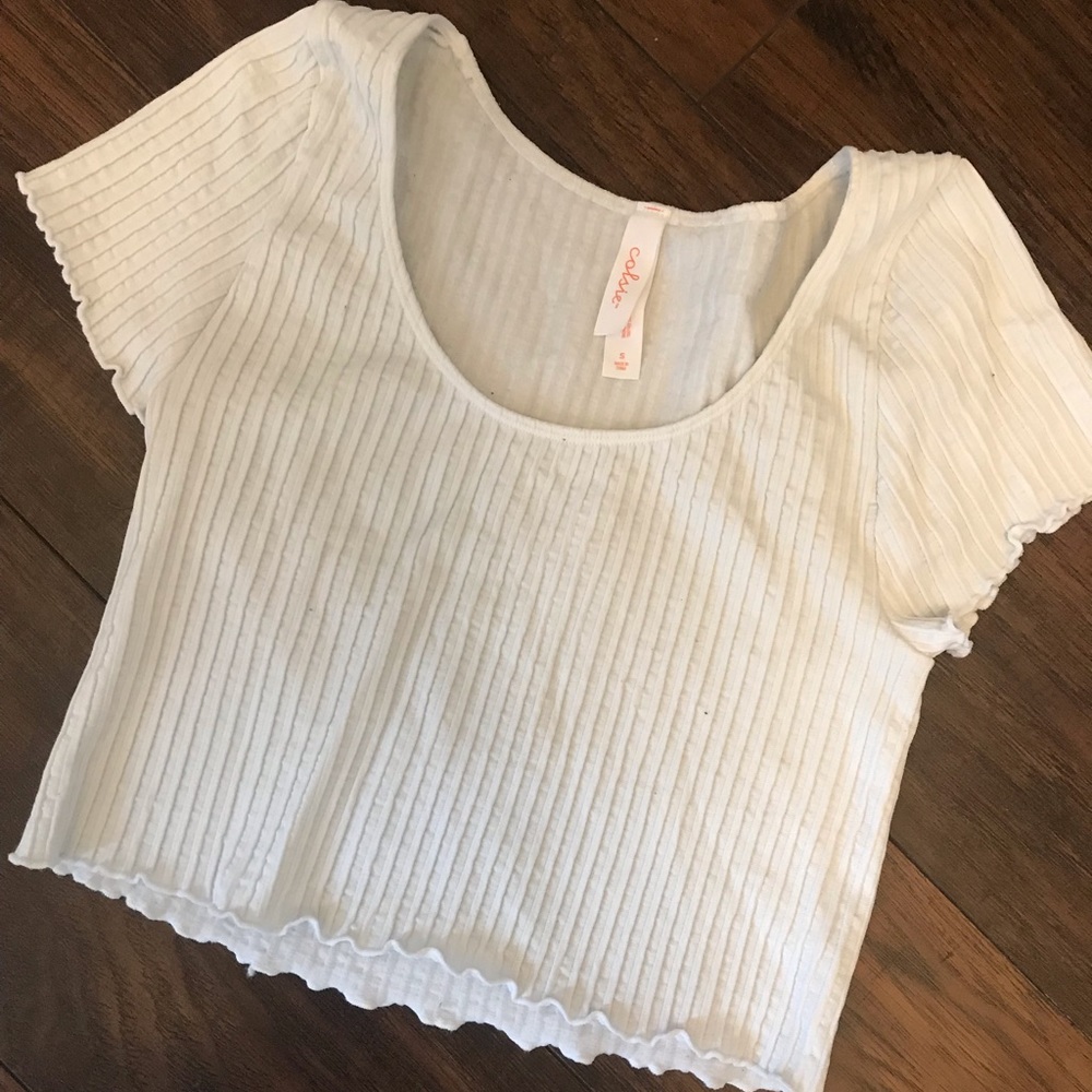 Colsie Crop Workout Tee